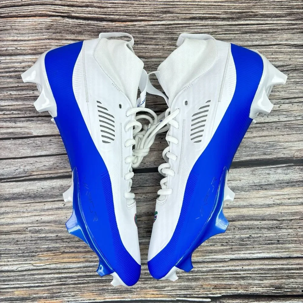 Size 12.5 Nike Jordan Vapor Edge Pro 2 Florida Gators PE Blue Football Cleats